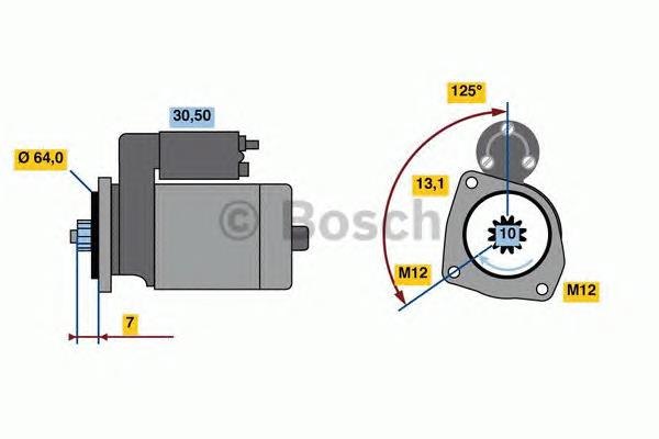 0986022770 Bosch motor de arranco