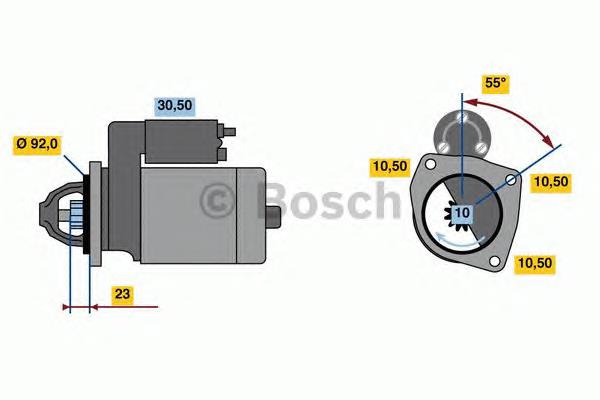 0986022750 Bosch motor de arranco