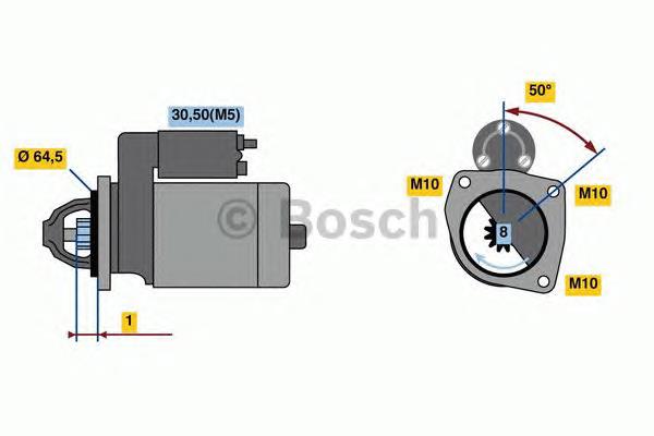 0986022810 Bosch motor de arranco