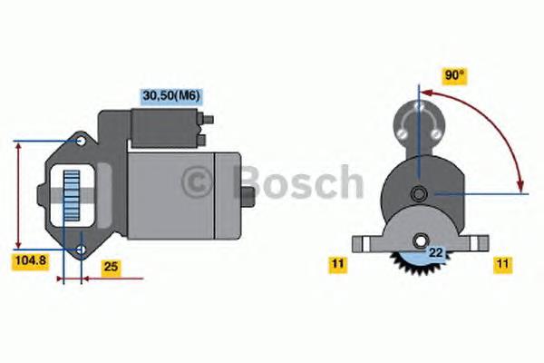 0 986 022 561 Bosch motor de arranco