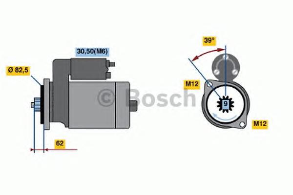 0 986 022 460 Bosch motor de arranco