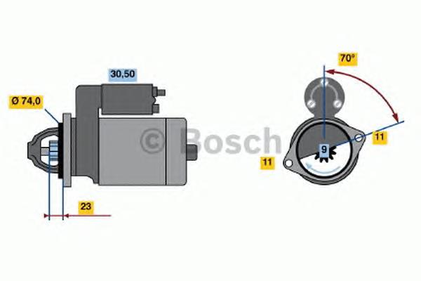 0986022440 Bosch motor de arranco