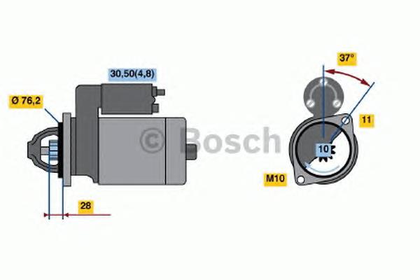 0 986 022 450 Bosch motor de arranco