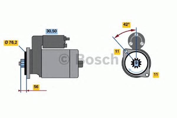 0986022470 Bosch motor de arranco