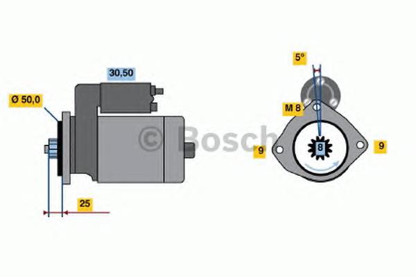 0986022571 Bosch motor de arranco