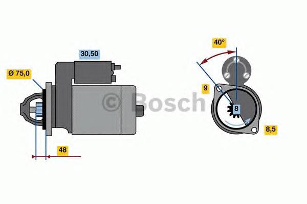 0986023520 Bosch motor de arranco