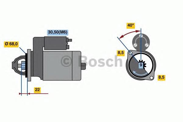 6202084 General Motors motor de arranco