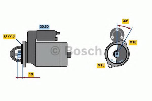 0986023600 Bosch motor de arranco