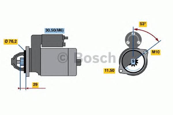 0986020890 Bosch motor de arranco