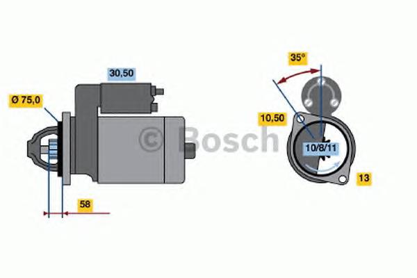 0986020691 Bosch motor de arranco