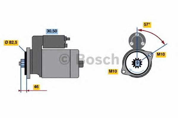Motor de arranco 0986020811 Bosch