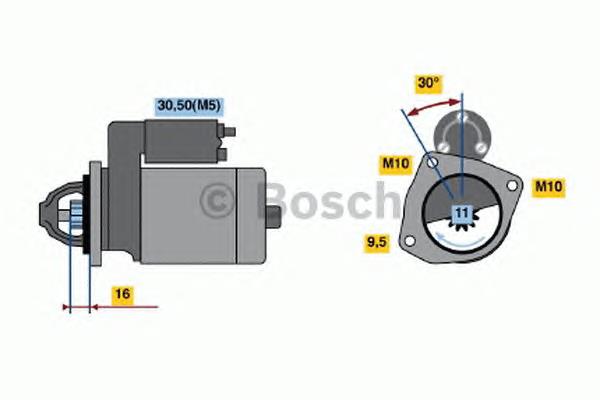 0986022131 Bosch motor de arranco