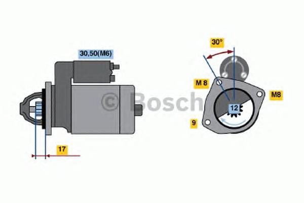 0986022121 Bosch motor de arranco