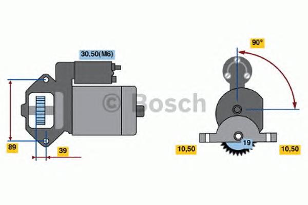 0 986 021 351 Bosch motor de arranco