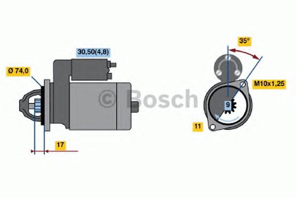 0 986 021 560 Bosch стартер