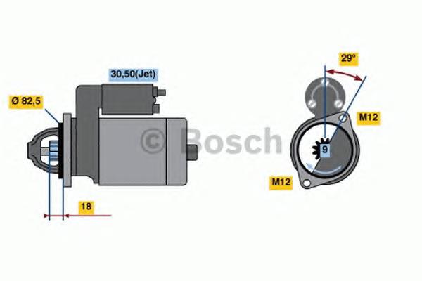 0986021610 Bosch Стартер автомобиля