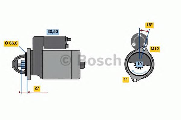 0986024030 Bosch motor de arranco