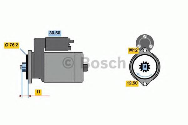 Motor de arranco 0986024110 Bosch
