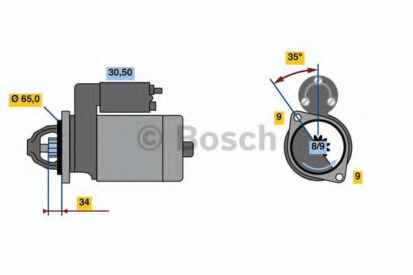 0986023790 Bosch motor de arranco