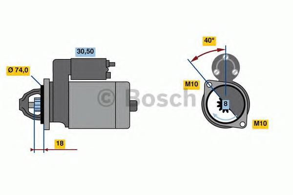 0 986 023 920 Bosch motor de arranco