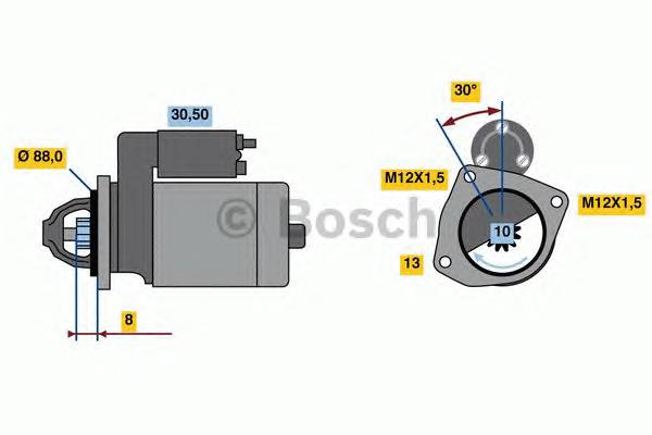 0986023900 Bosch motor de arranco