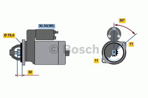 12575626 Opel motor de arranco