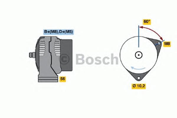 Gerador 0986040190 Bosch