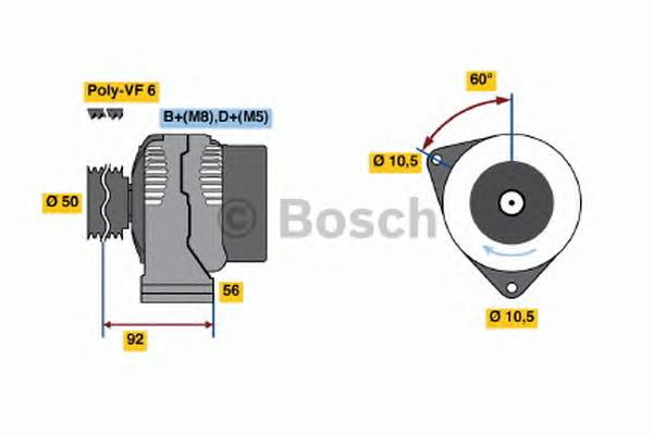 0986040800 Bosch gerador