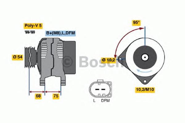 0986045251 Bosch gerador