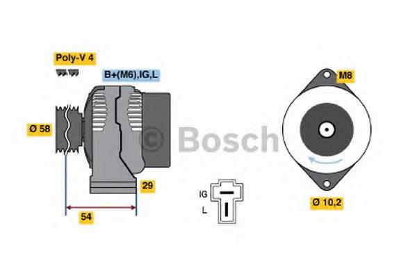 0986045461 Bosch gerador