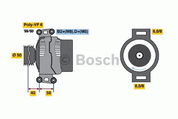 Купить 0986043660 Bosch Генератор