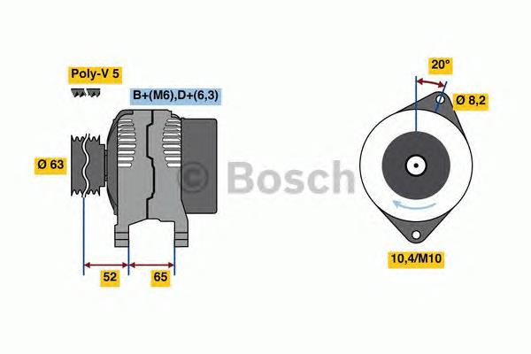 0986036871 Bosch gerador