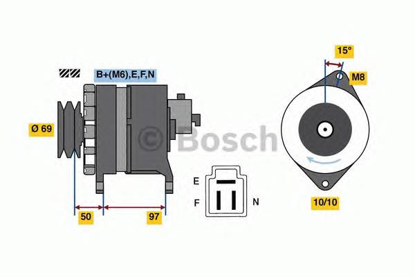 0986036311 Bosch gerador