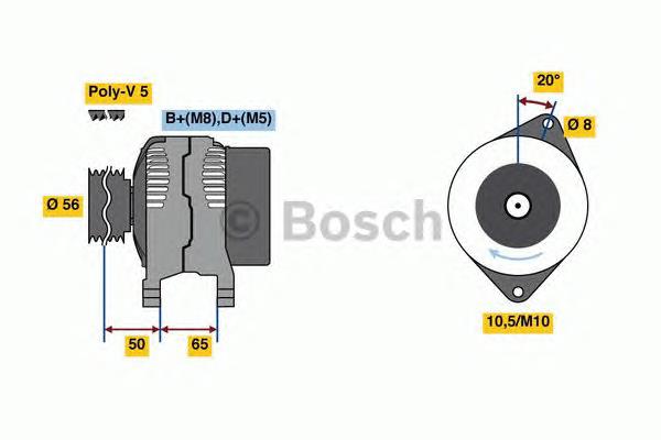 0986038801 Bosch gerador
