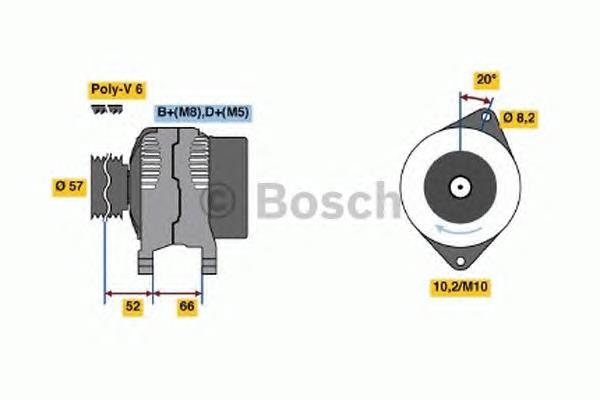 0986038750 Bosch gerador