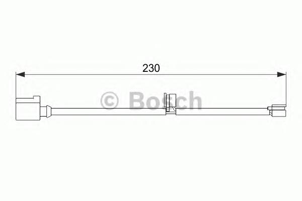 1987474569 Bosch sensor traseiro de desgaste das sapatas do freio