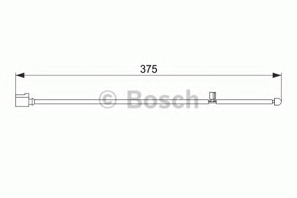 1987474562 Bosch sensor dianteiro de desgaste das sapatas do freio