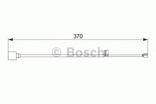 Sensor dianteiro de desgaste das sapatas do freio 1987474572 Bosch