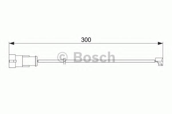 1987474573 Bosch sensor dianteiro de desgaste das sapatas do freio