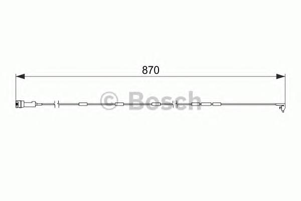 Sensor dianteiro de desgaste das sapatas do freio 1987474578 Bosch