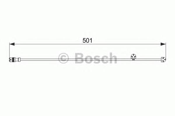 Sensor traseiro de desgaste das sapatas do freio 1987474556 Bosch