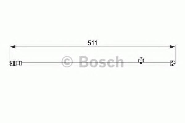 1 987 474 557 Bosch sensor traseiro de desgaste das sapatas do freio