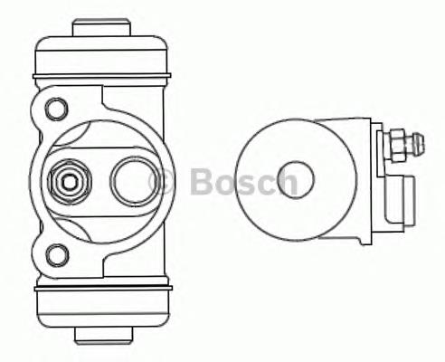 F026002349 Bosch cilindro traseiro do freio de rodas de trabalho