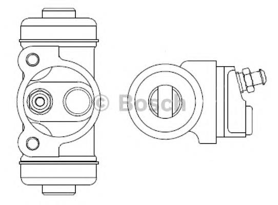 Cilindro traseiro do freio de rodas de trabalho F026002354 Bosch