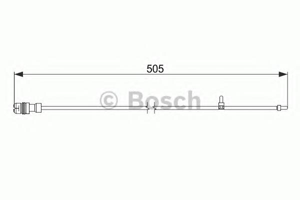 1987474593 Bosch sensor dianteiro de desgaste das sapatas do freio