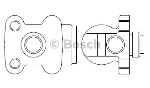 Cilindro dianteiro do freio de rodas de trabalho F026002340 Bosch