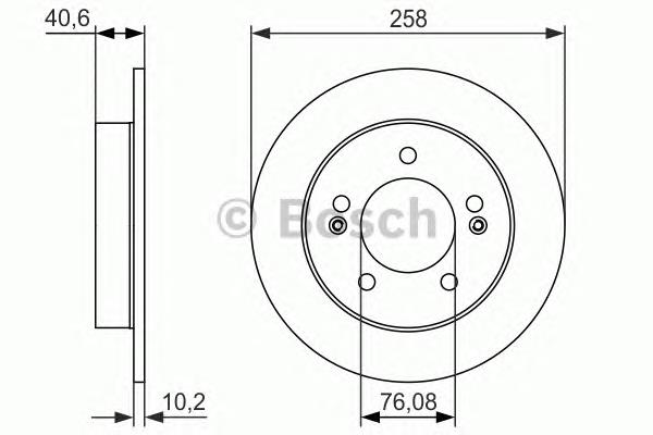 0986479059 Bosch disco do freio traseiro