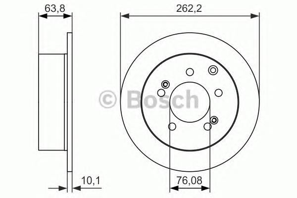 0986479061 Bosch disco do freio traseiro