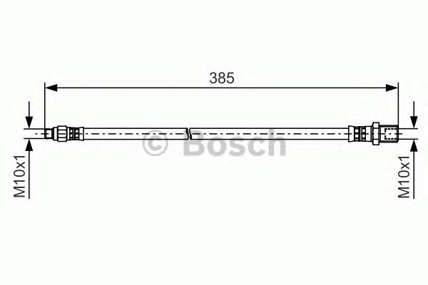 1987481510 Bosch mangueira do freio traseira