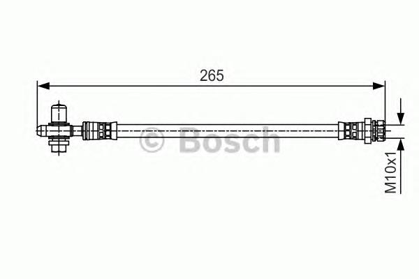 1987481519 Bosch mangueira do freio traseira direita